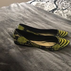 Lime / yellow LFL Flats Snake askin